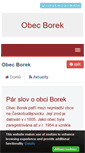 Mobile Screenshot of obecborek.eu